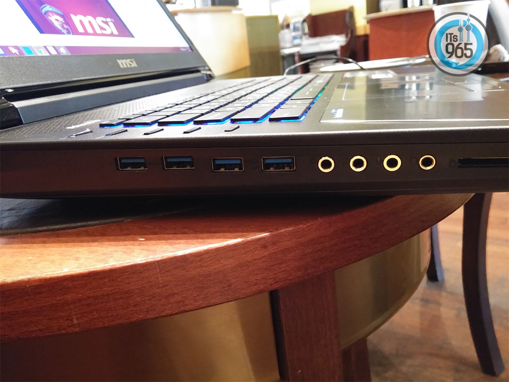 USB 3.0 ports on the GT 72