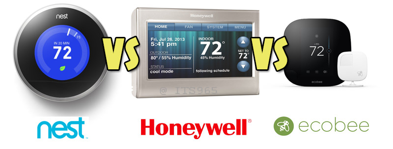 Nest, Honeywell, Ecobee Comparison